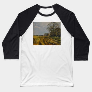 Kent Countryside Landscape Painting Baseball T-Shirt